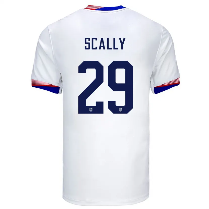 Danxen Herren Vereinigte Staaten Joseph Scally #29 Weiß Heimtrikot Trikot 24-26 T-Shirt