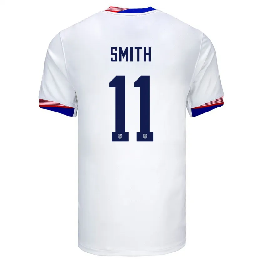 Danxen Herren Vereinigte Staaten Sophia Smith #11 Weiß Heimtrikot Trikot 24-26 T-Shirt