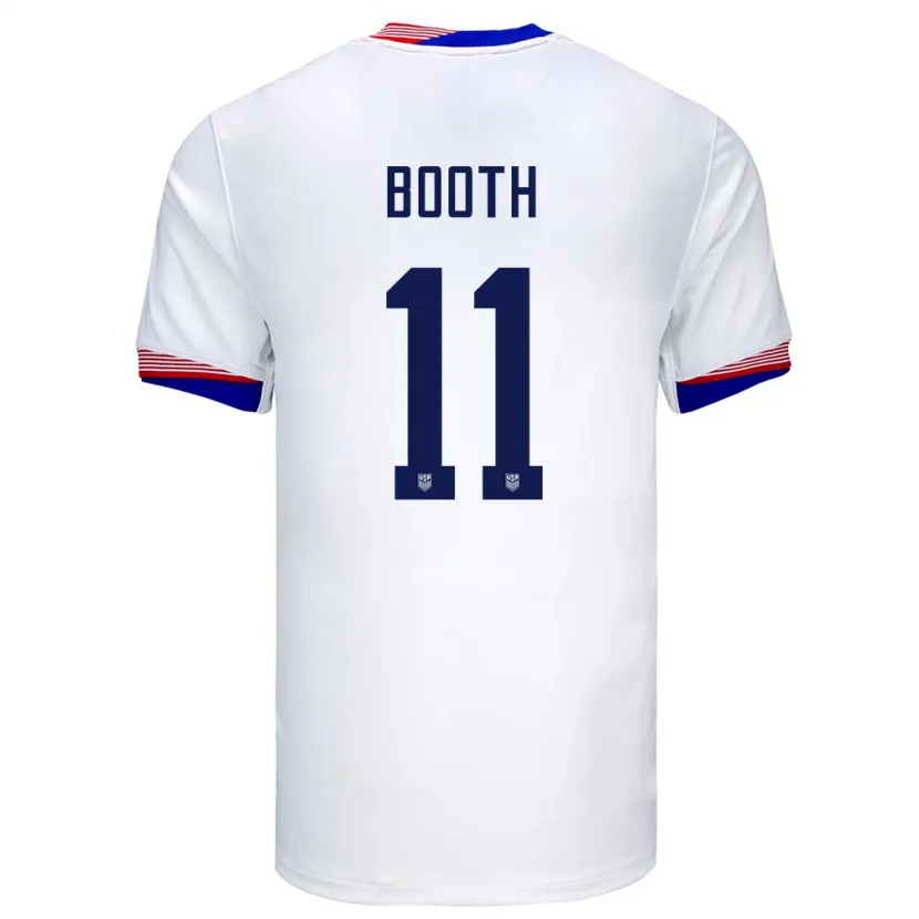 Danxen Herren Vereinigte Staaten Zach Booth #11 Weiß Heimtrikot Trikot 24-26 T-Shirt