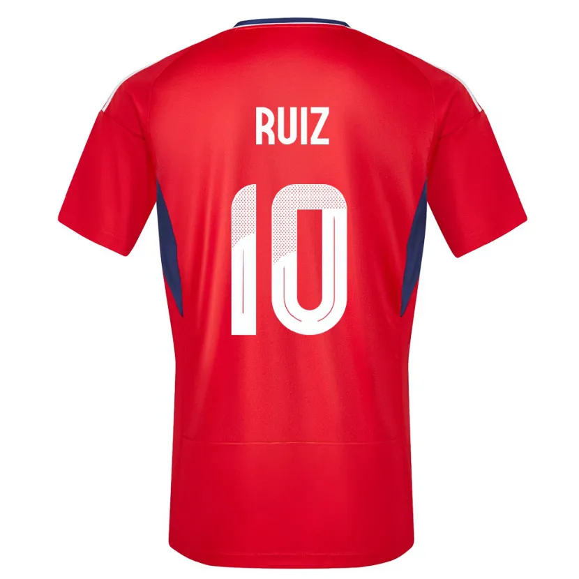 Danxen Herren Costa Rica Bryan Ruiz #10 Rot Heimtrikot Trikot 24-26 T-Shirt