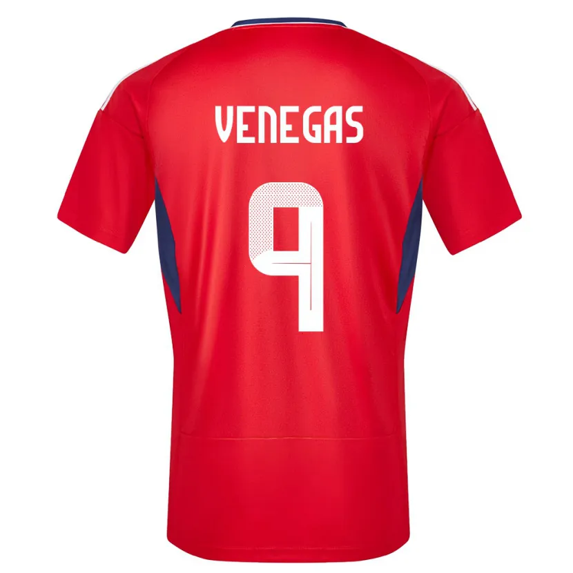 Danxen Herren Costa Rica Carolina Venegas #9 Rot Heimtrikot Trikot 24-26 T-Shirt