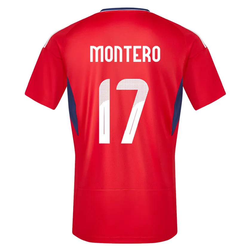 Danxen Herren Costa Rica Michelle Montero #17 Rot Heimtrikot Trikot 24-26 T-Shirt
