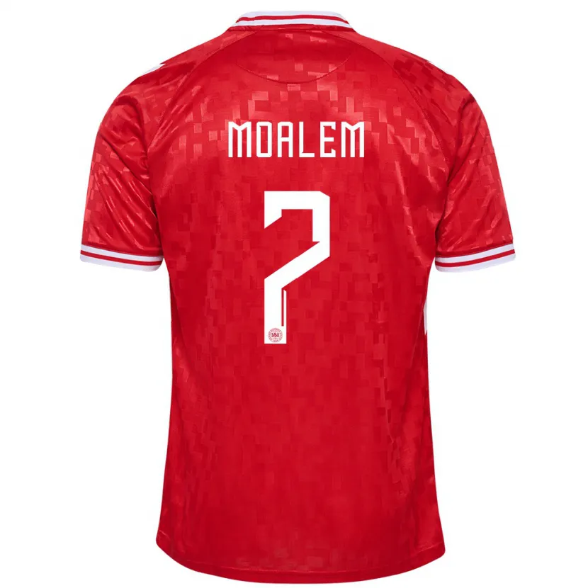 Danxen Herren Dänemark Jonathan Moalem #7 Rot Heimtrikot Trikot 24-26 T-Shirt