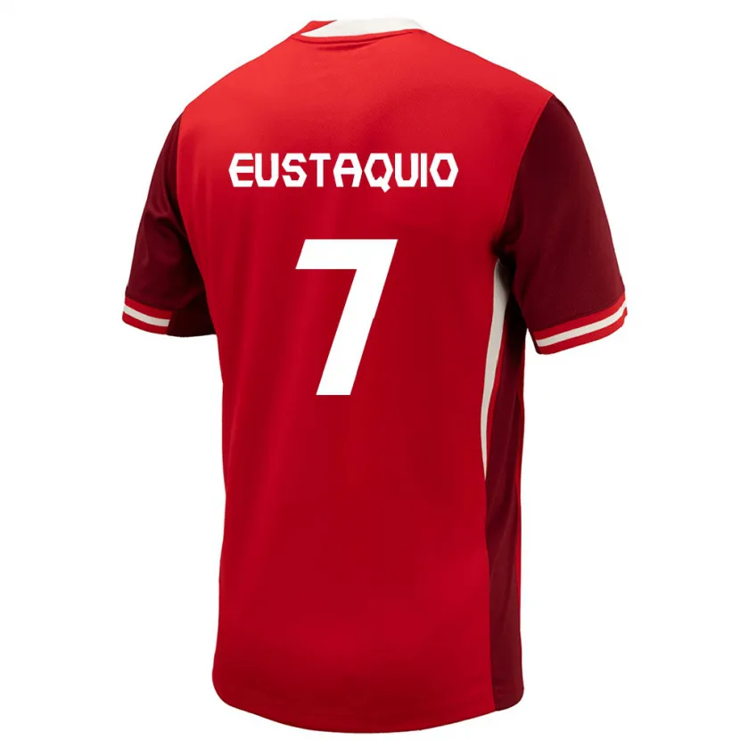 Danxen Herren Kanada Stephen Eustáquio #7 Rot Heimtrikot Trikot 24-26 T-Shirt