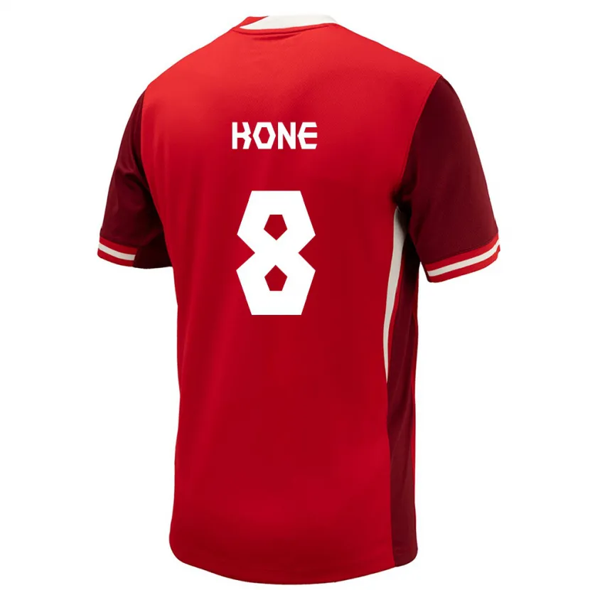Danxen Herren Kanada Ismaël Koné #8 Rot Heimtrikot Trikot 24-26 T-Shirt