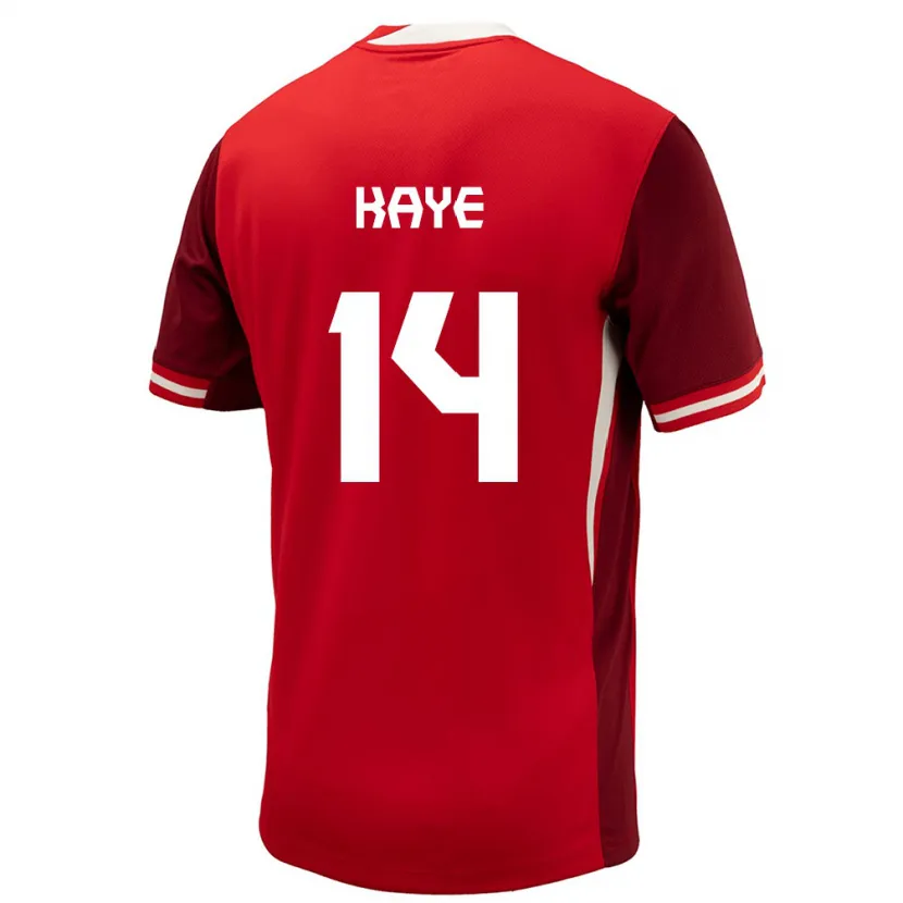 Danxen Herren Kanada Mark-Anthony Kaye #14 Rot Heimtrikot Trikot 24-26 T-Shirt