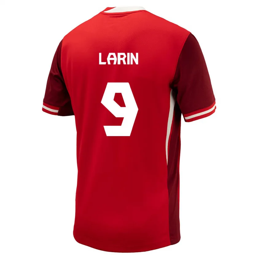 Danxen Herren Kanada Cyle Larin #9 Rot Heimtrikot Trikot 24-26 T-Shirt