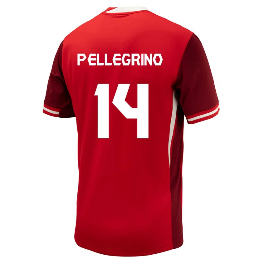 Danxen Herren Kanada Gabriel Pellegrino #14 Rot Heimtrikot Trikot 24-26 T-Shirt