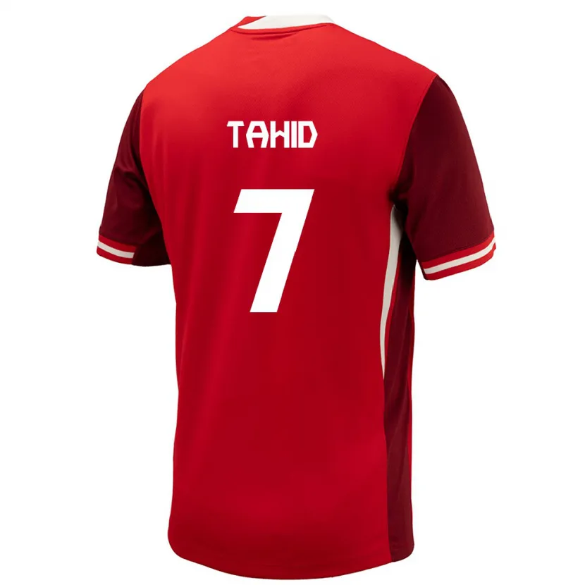Danxen Herren Kanada Taryck Tahid #7 Rot Heimtrikot Trikot 24-26 T-Shirt
