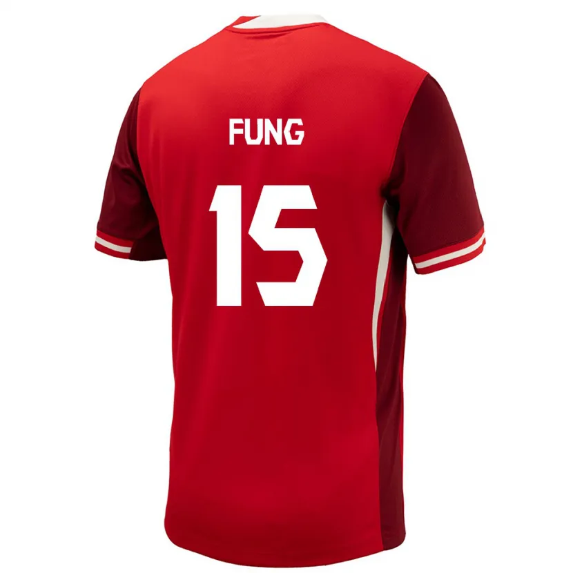 Danxen Herren Kanada Victor Fung #15 Rot Heimtrikot Trikot 24-26 T-Shirt