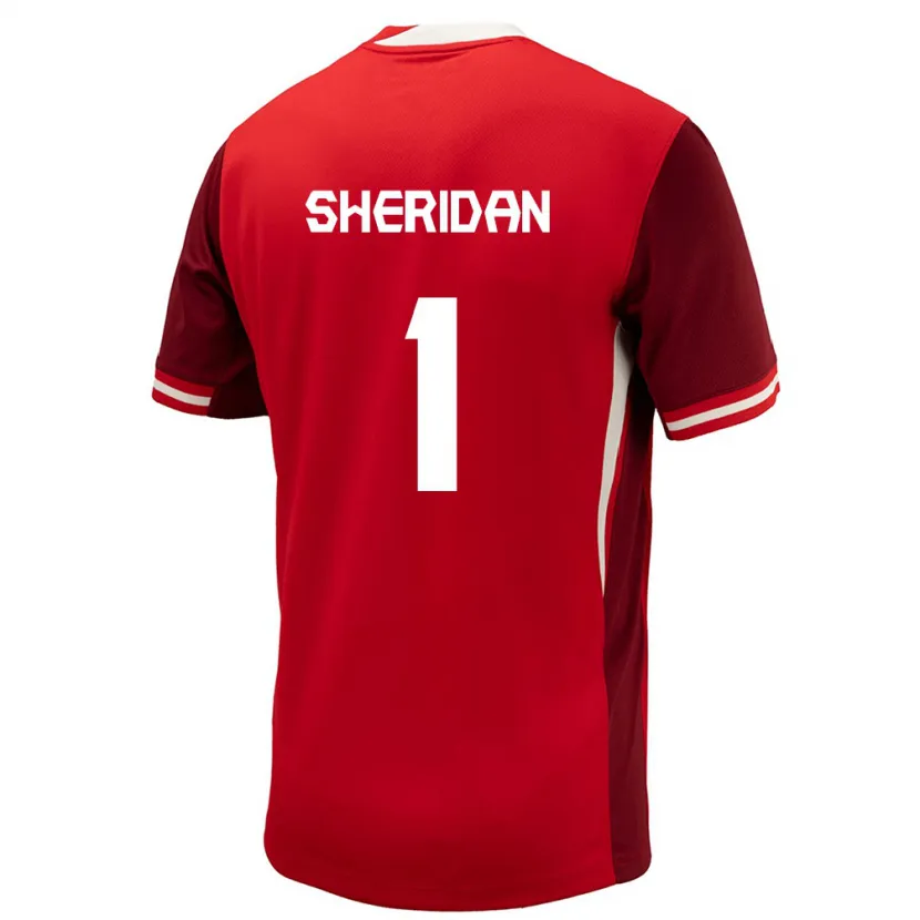 Danxen Herren Kanada Kailen Sheridan #1 Rot Heimtrikot Trikot 24-26 T-Shirt