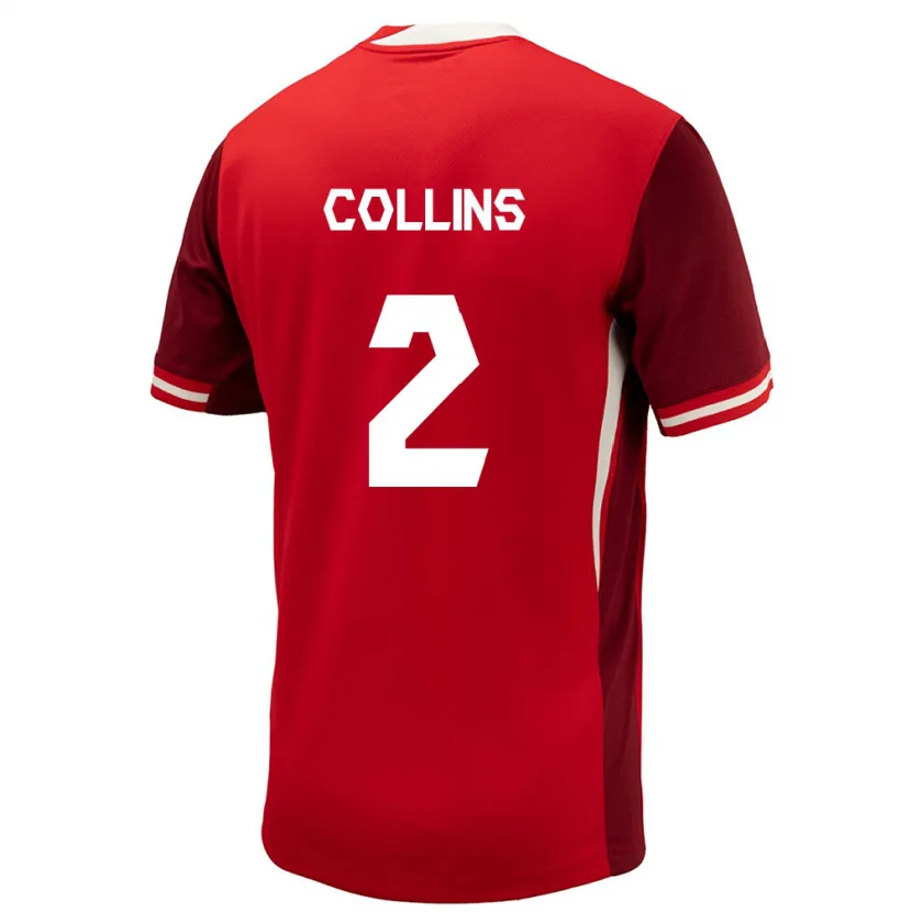 Danxen Herren Kanada Sydney Collins #2 Rot Heimtrikot Trikot 24-26 T-Shirt