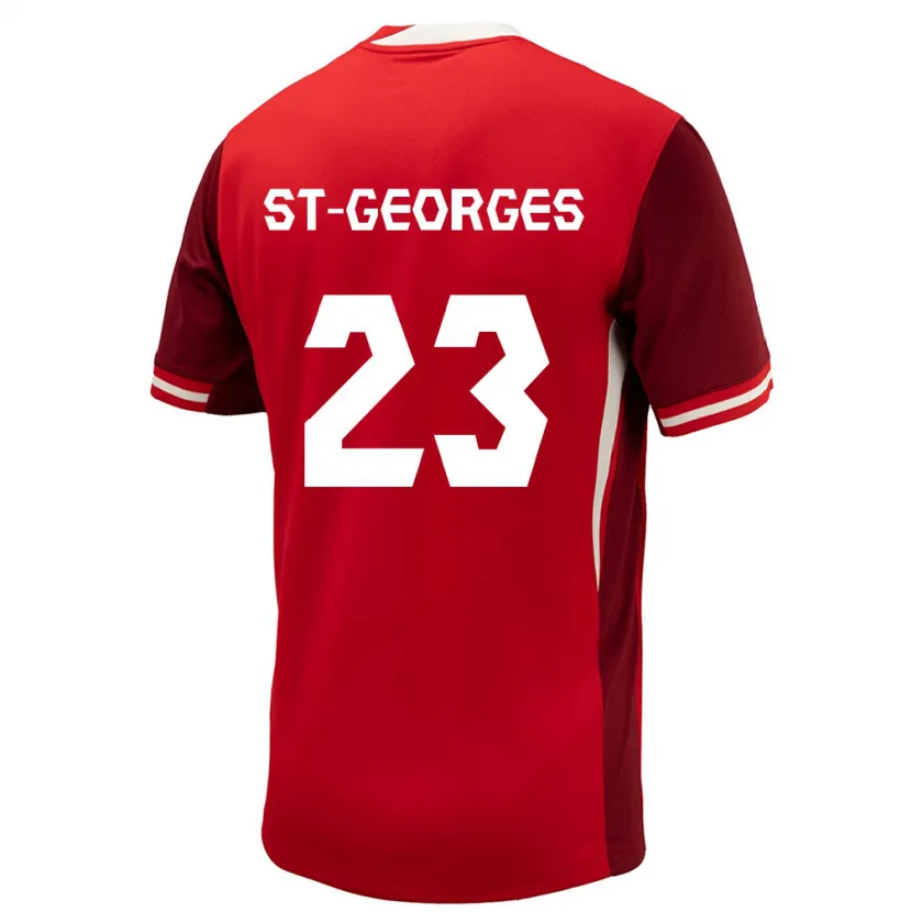Danxen Herren Kanada Bianca St-Georges #23 Rot Heimtrikot Trikot 24-26 T-Shirt