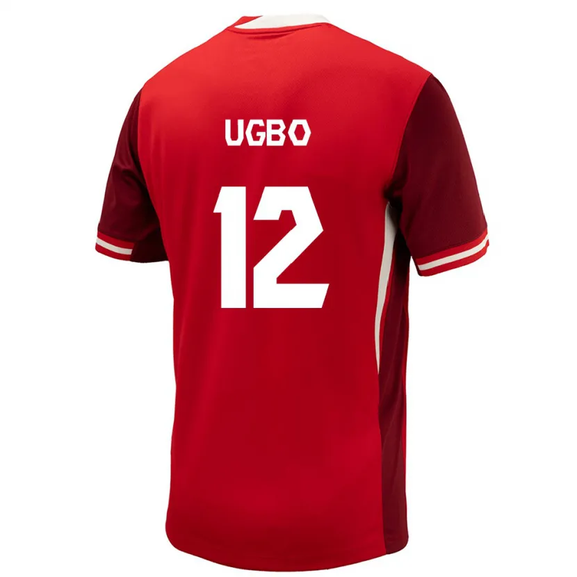 Danxen Herren Kanada Iké Ugbo #12 Rot Heimtrikot Trikot 24-26 T-Shirt