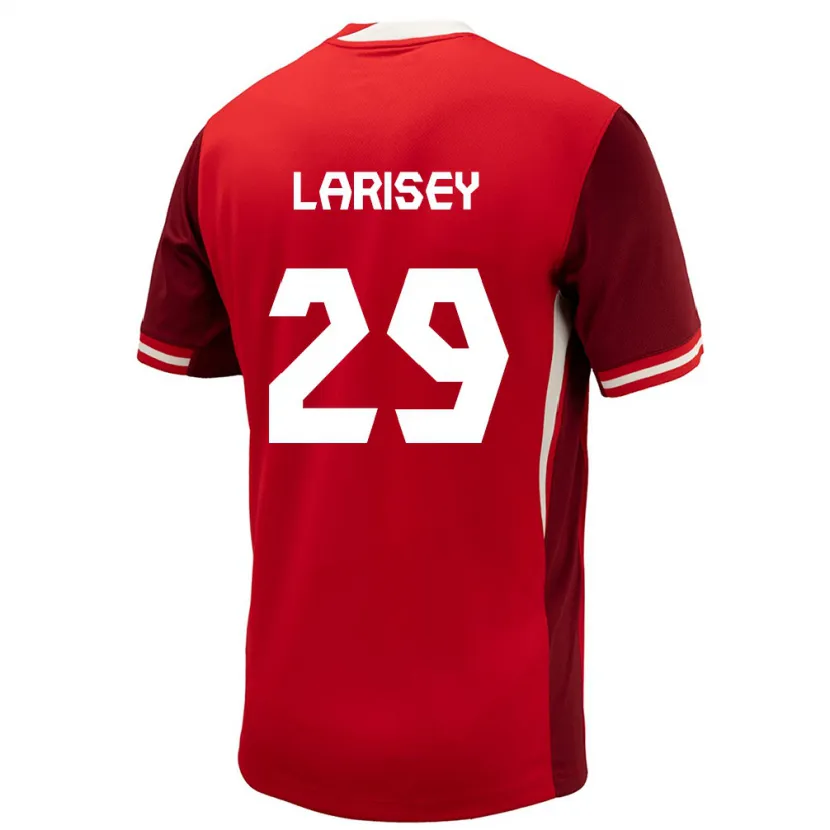 Danxen Herren Kanada Clarissa Larisey #29 Rot Heimtrikot Trikot 24-26 T-Shirt