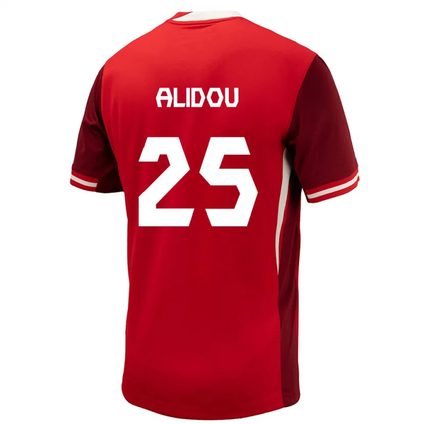 Danxen Herren Kanada Marie-Yasmine Alidou #25 Rot Heimtrikot Trikot 24-26 T-Shirt