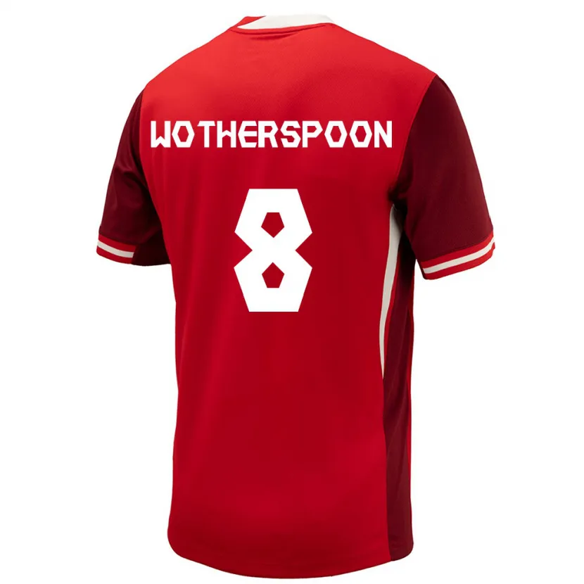 Danxen Herren Kanada David Wotherspoon #8 Rot Heimtrikot Trikot 24-26 T-Shirt