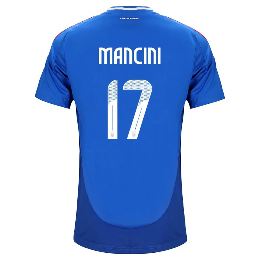 Danxen Herren Italien Gianluca Mancini #17 Blau Heimtrikot Trikot 24-26 T-Shirt