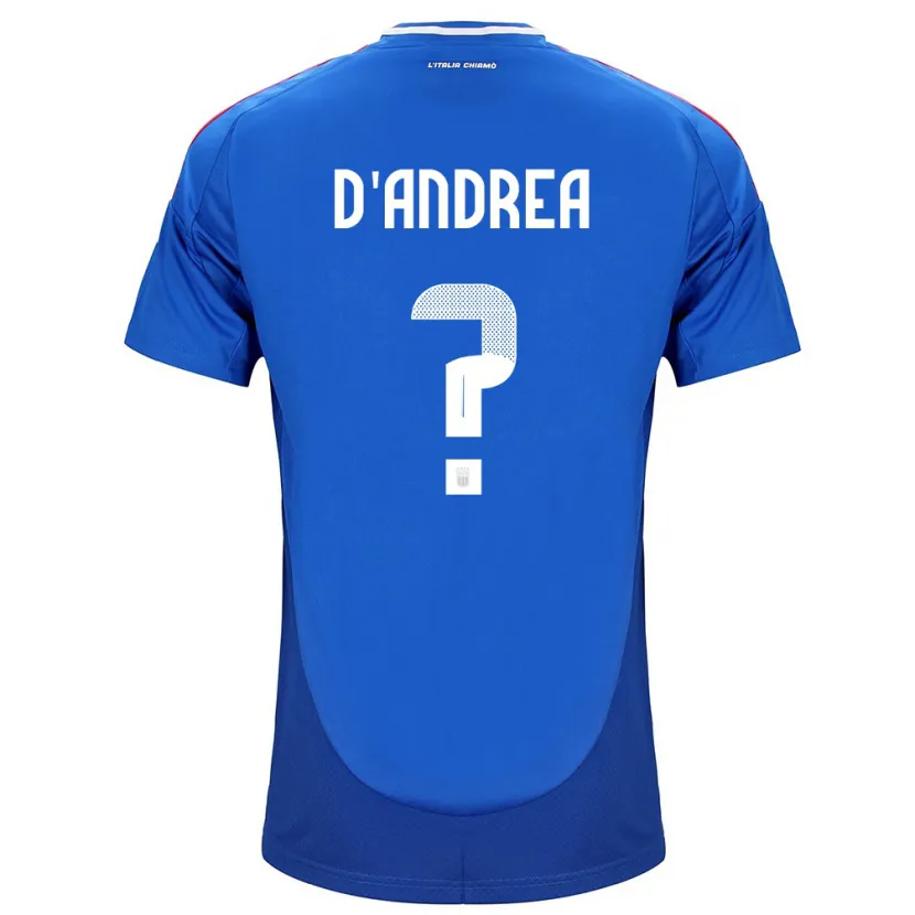 Danxen Herren Italien Luca D'andrea #0 Blau Heimtrikot Trikot 24-26 T-Shirt