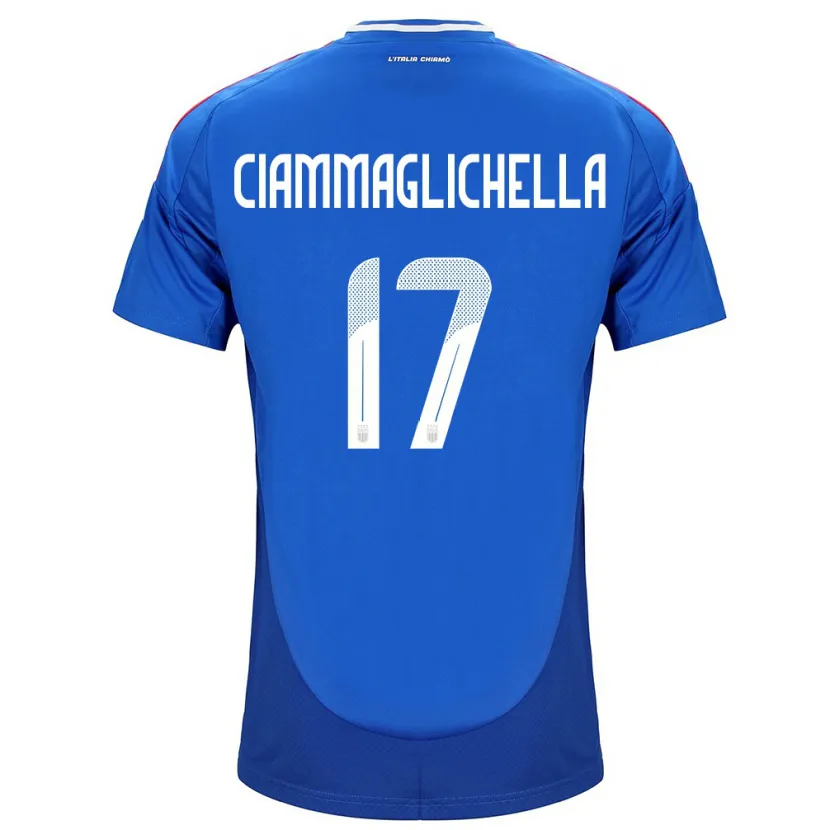 Danxen Herren Italien Aaron Ciammaglichella #17 Blau Heimtrikot Trikot 24-26 T-Shirt