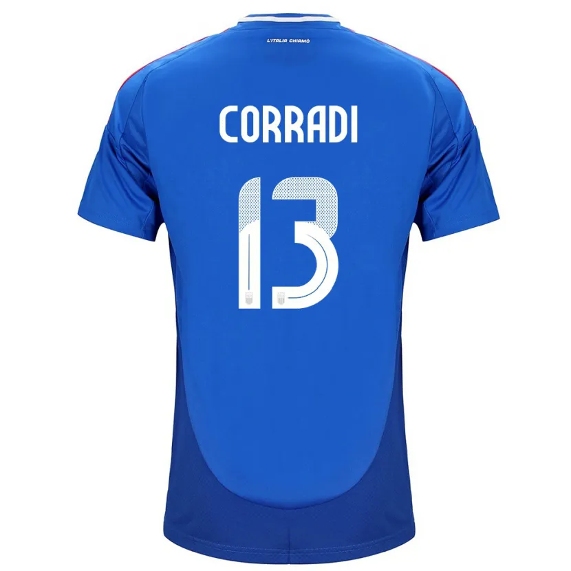 Danxen Herren Italien Christian Corradi #13 Blau Heimtrikot Trikot 24-26 T-Shirt
