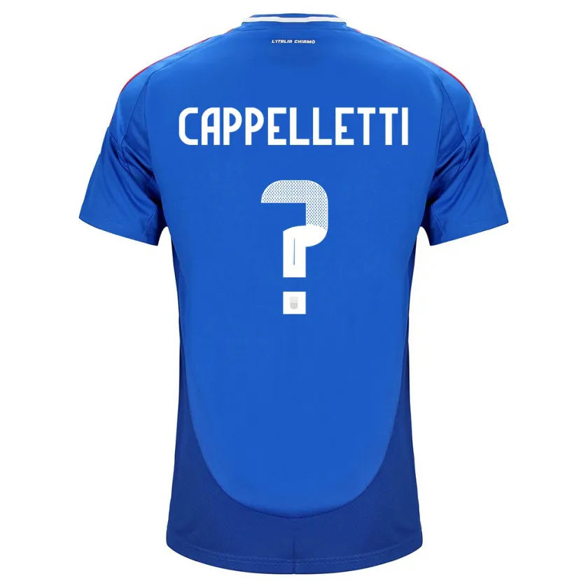 Danxen Herren Italien Mattia Cappelletti #0 Blau Heimtrikot Trikot 24-26 T-Shirt