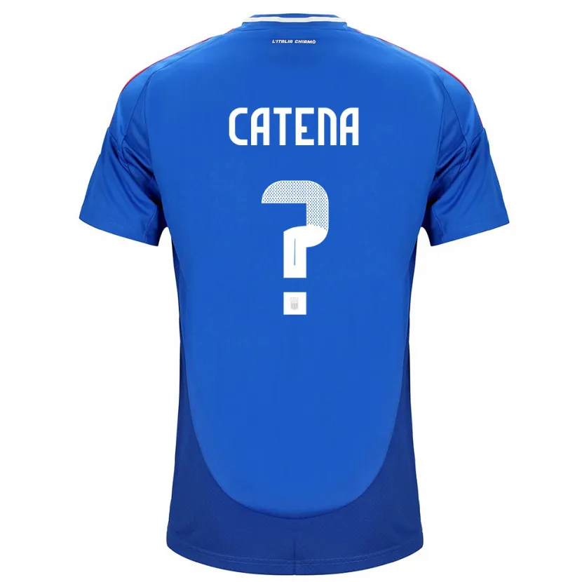 Danxen Herren Italien Michela Catena #0 Blau Heimtrikot Trikot 24-26 T-Shirt