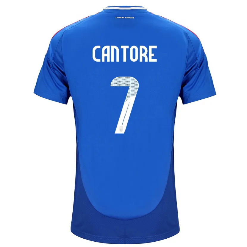 Danxen Herren Italien Sofia Cantore #7 Blau Heimtrikot Trikot 24-26 T-Shirt