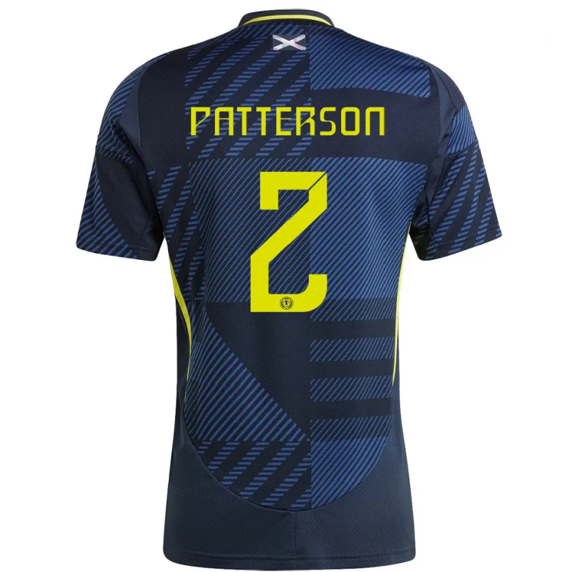 Danxen Herren Schottland Nathan Patterson #2 Dunkelblau Heimtrikot Trikot 24-26 T-Shirt