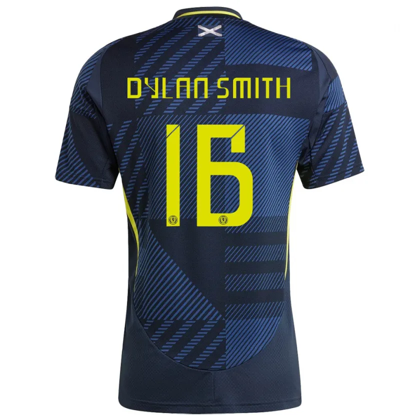 Danxen Herren Schottland Dylan Smith #16 Dunkelblau Heimtrikot Trikot 24-26 T-Shirt