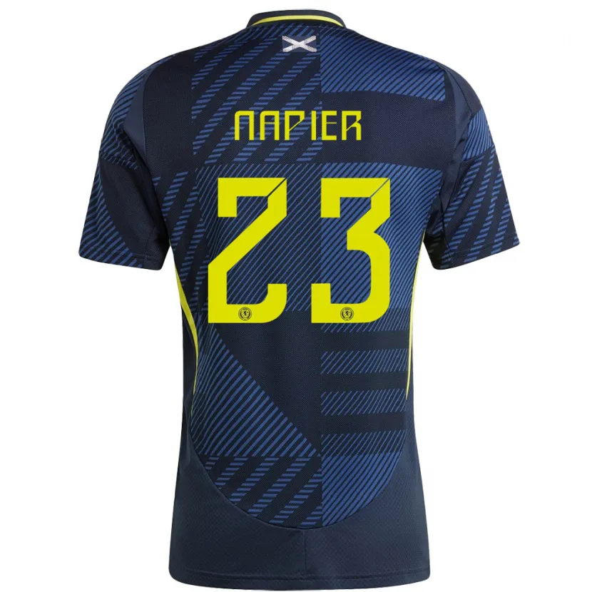 Danxen Herren Schottland Jamie-Lee Napier #23 Dunkelblau Heimtrikot Trikot 24-26 T-Shirt