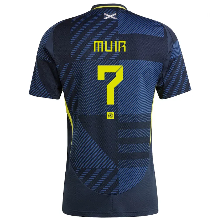 Danxen Herren Schottland Amy Muir #0 Dunkelblau Heimtrikot Trikot 24-26 T-Shirt