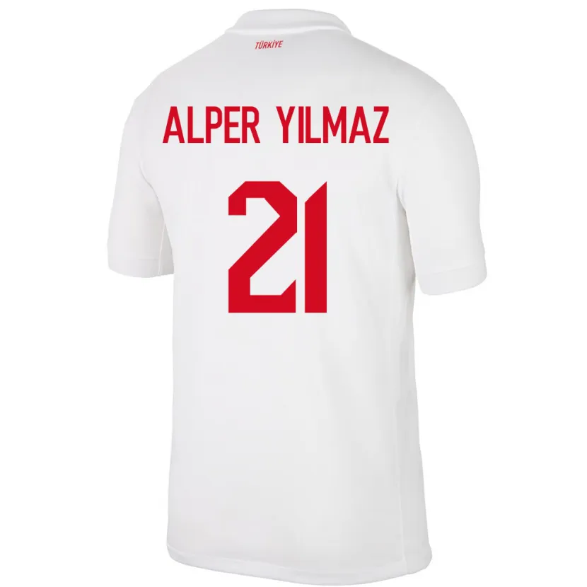 Danxen Herren Türkei Barış Alper Yılmaz #21 Weiß Heimtrikot Trikot 24-26 T-Shirt