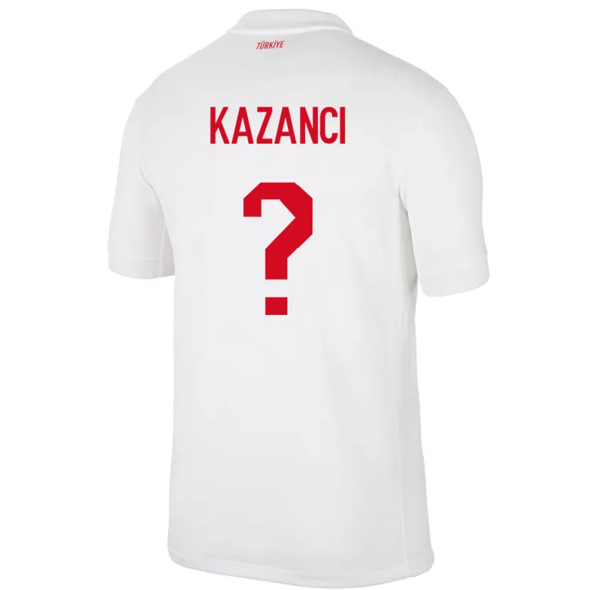Danxen Herren Türkei Şant Kazancı #0 Weiß Heimtrikot Trikot 24-26 T-Shirt