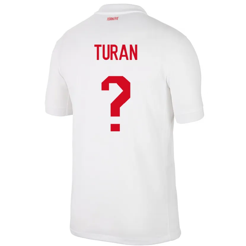 Danxen Herren Türkei Hasan Turan #0 Weiß Heimtrikot Trikot 24-26 T-Shirt