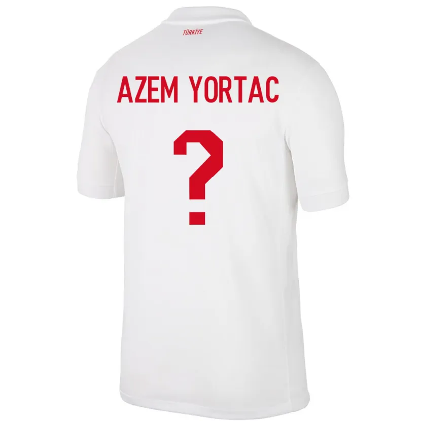 Danxen Herren Türkei Mustafa Azem Yortaç #0 Weiß Heimtrikot Trikot 24-26 T-Shirt