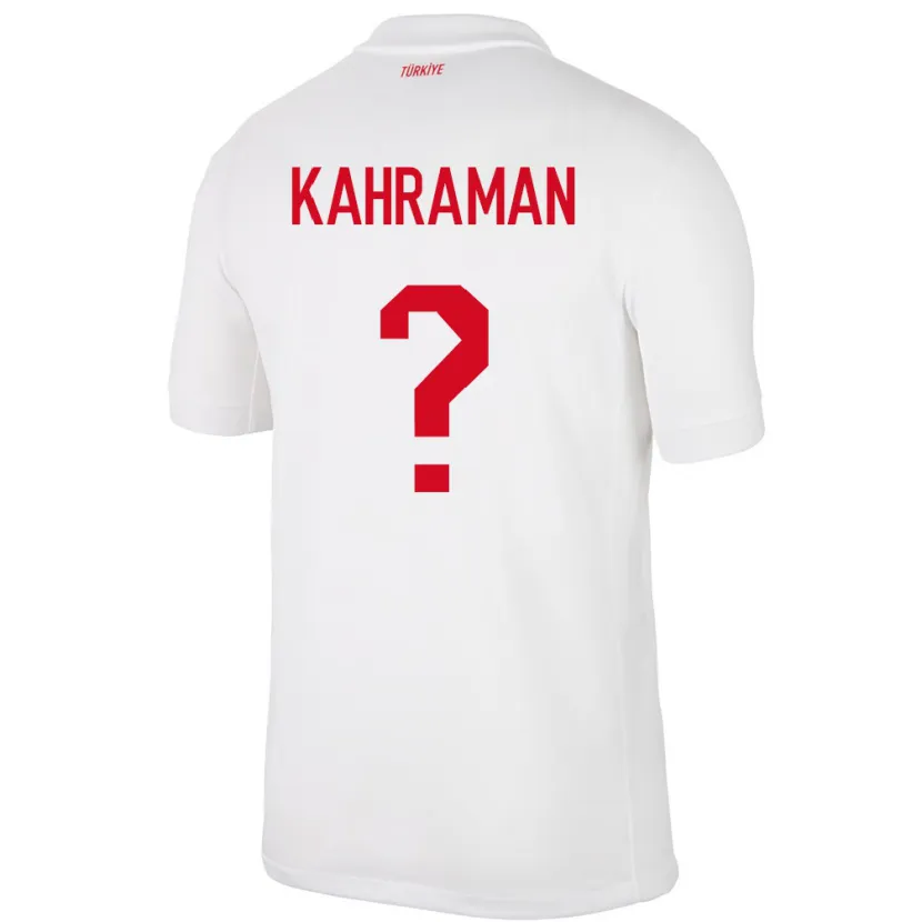 Danxen Herren Türkei Osman Kahraman #0 Weiß Heimtrikot Trikot 24-26 T-Shirt