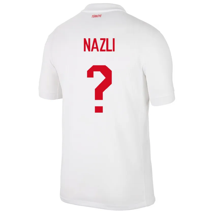 Danxen Herren Türkei Barış Nazlı #0 Weiß Heimtrikot Trikot 24-26 T-Shirt