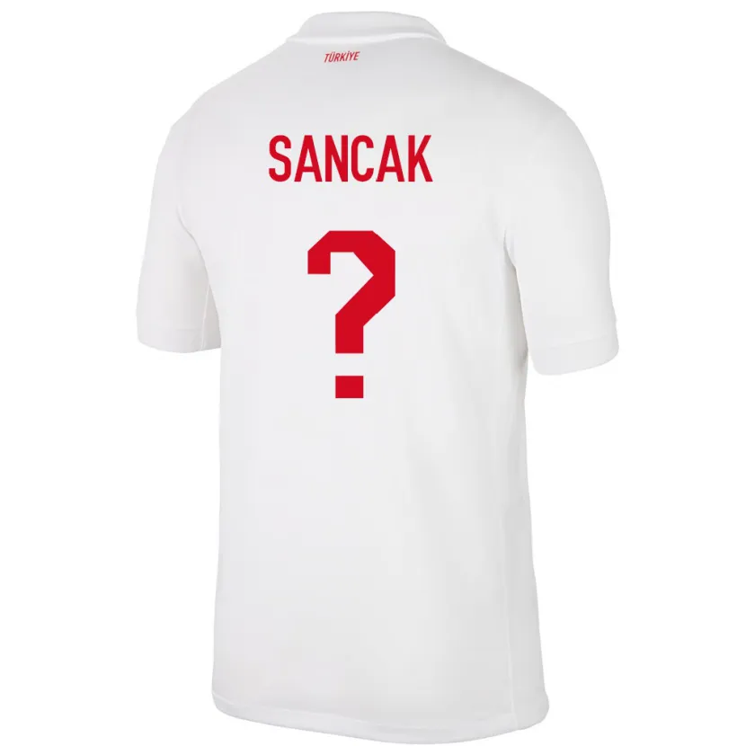 Danxen Herren Türkei Tolga Sancak #0 Weiß Heimtrikot Trikot 24-26 T-Shirt