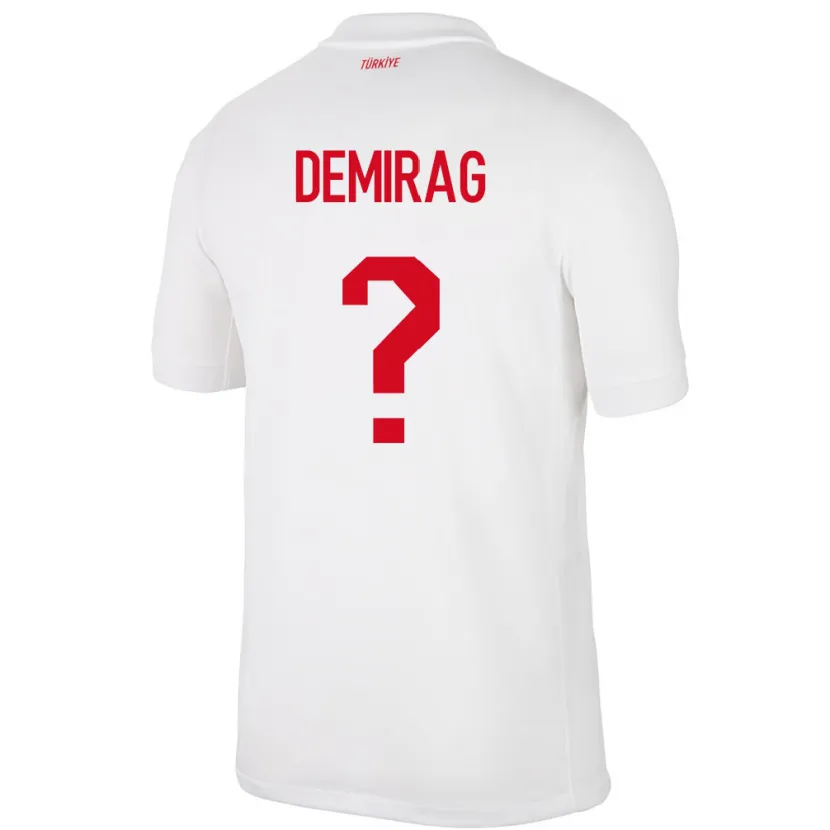 Danxen Herren Türkei Bilal Demirağ #0 Weiß Heimtrikot Trikot 24-26 T-Shirt
