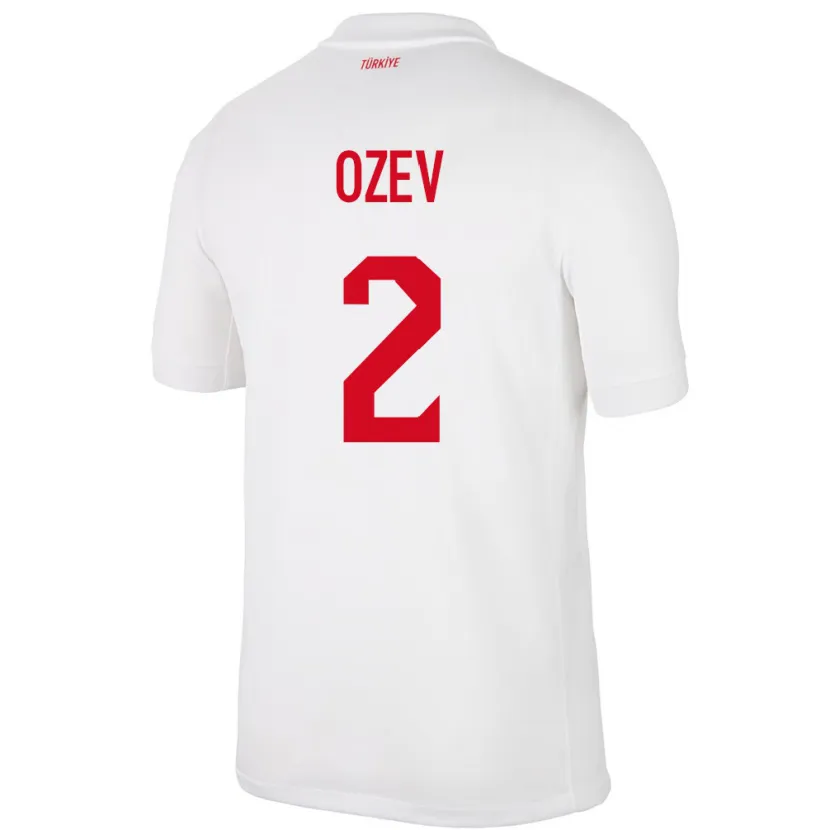 Danxen Herren Türkei Ümran Özev #2 Weiß Heimtrikot Trikot 24-26 T-Shirt