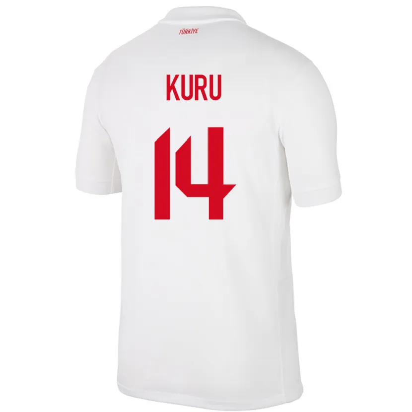 Danxen Herren Türkei Büşra Kuru #14 Weiß Heimtrikot Trikot 24-26 T-Shirt