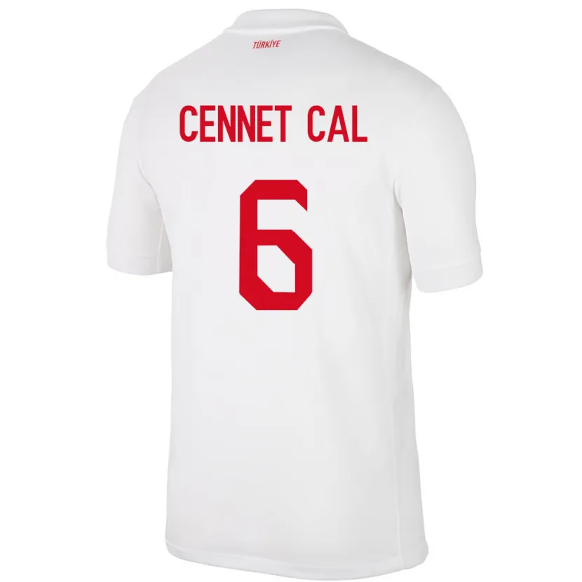 Danxen Herren Türkei Meryem Cennet Çal #6 Weiß Heimtrikot Trikot 24-26 T-Shirt
