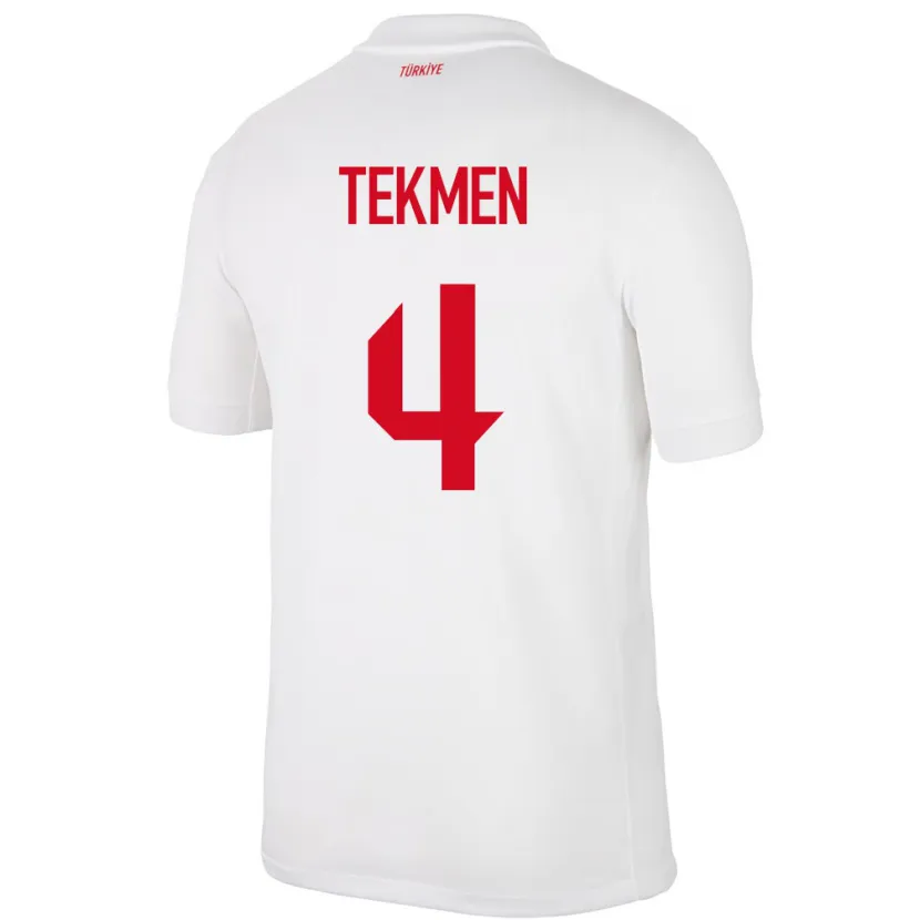 Danxen Herren Türkei Ece Tekmen #4 Weiß Heimtrikot Trikot 24-26 T-Shirt