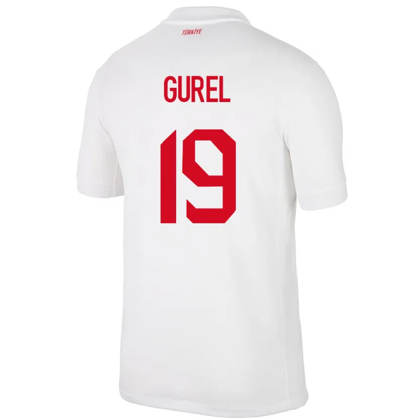 Danxen Herren Türkei Cansu Gürel #19 Weiß Heimtrikot Trikot 24-26 T-Shirt