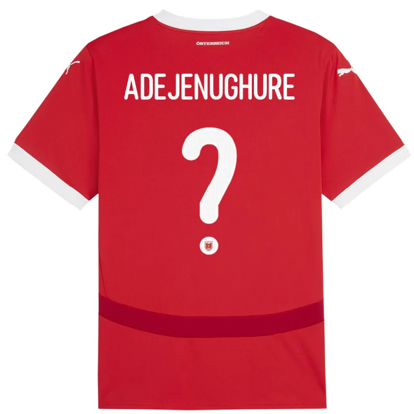 Danxen Herren Österreich Oghenetejiri Adejenughure #0 Rot Heimtrikot Trikot 24-26 T-Shirt