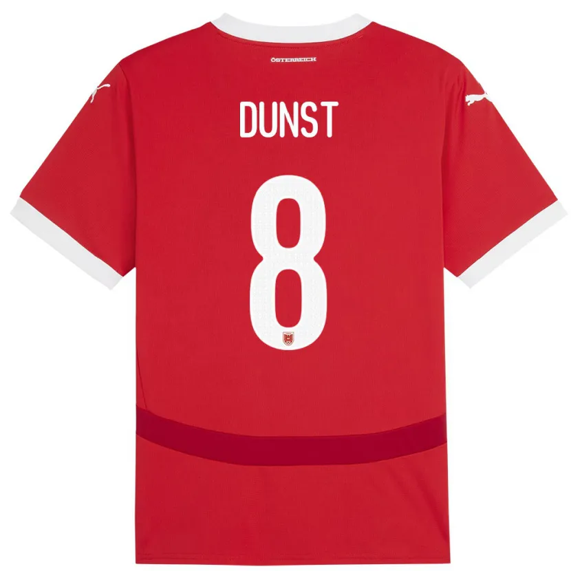 Danxen Herren Österreich Barbara Dunst #8 Rot Heimtrikot Trikot 24-26 T-Shirt