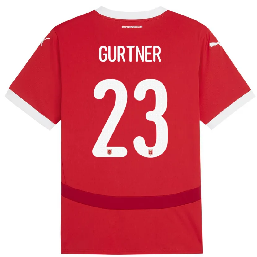 Danxen Herren Österreich Andrea Gurtner #23 Rot Heimtrikot Trikot 24-26 T-Shirt