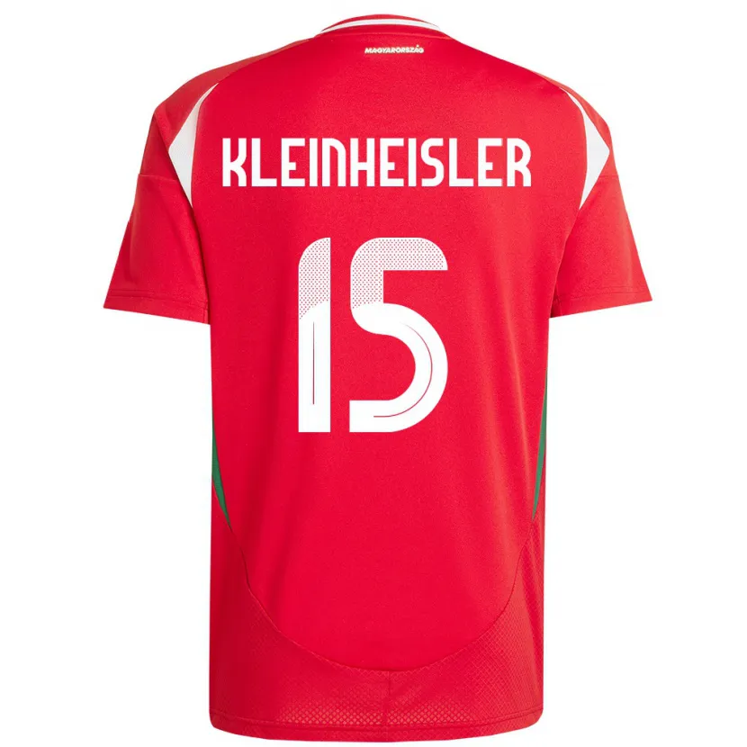 Danxen Herren Ungarn László Kleinheisler #15 Rot Heimtrikot Trikot 24-26 T-Shirt