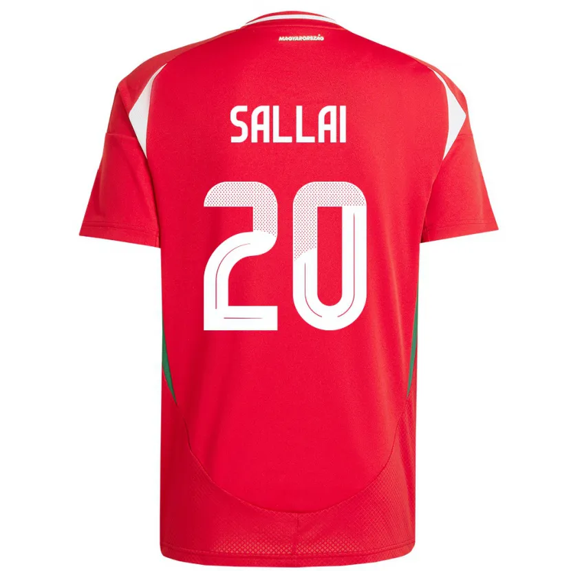 Danxen Herren Ungarn Roland Sallai #20 Rot Heimtrikot Trikot 24-26 T-Shirt